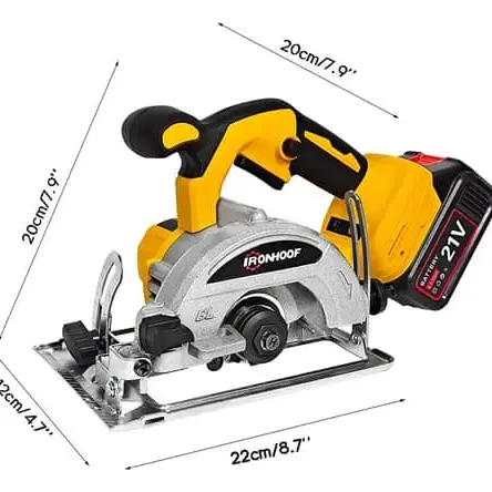 Sierra circular inalámbrica 2 batería - 21v para madera, mármol , mampostería. Incluye Discos's photo #3