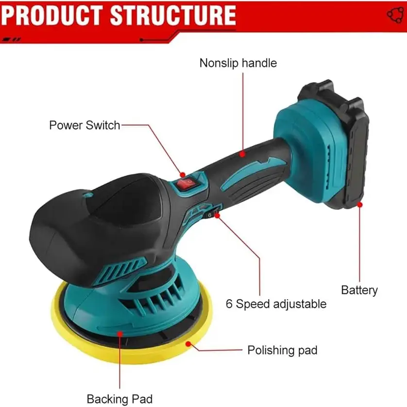 Pulidora inalámbrica para coche, pulidora eléctrica's photo #2