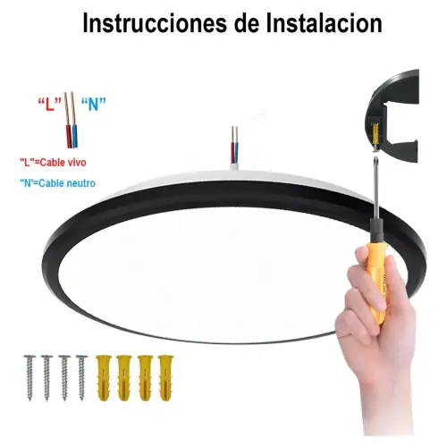 LÁMPARA LED DE TECHO REDONDA 36W.'s photo #1