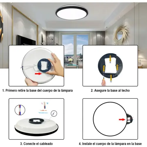 LÁMPARA LED DE TECHO REDONDA 36W.'s photo #2