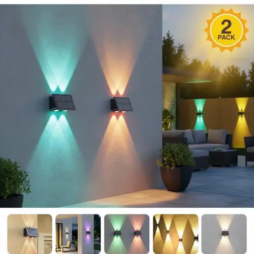 Lámpara para exterior patios , terrazas solares 2 pz varios colores's photo #3