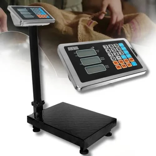 Báscula - Pesa  digital recargable industrial de plataforma fácil transportación hasta 150 kg  -  Pantalla digital .'s foto | VentaPlus |  BizneCubano
