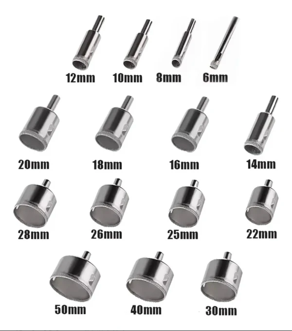 Brocas Diamantadas para Porcelanato – Set de 15 Piezas's foto | VentaPlus |  BizneCubano